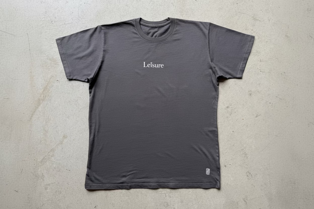 This vintage black Leisure tee by Standard Issue is proper for any occasion, weather your getting a quick range session in or skating the park with the homies or homegirls this tee looks dope with any kit!
