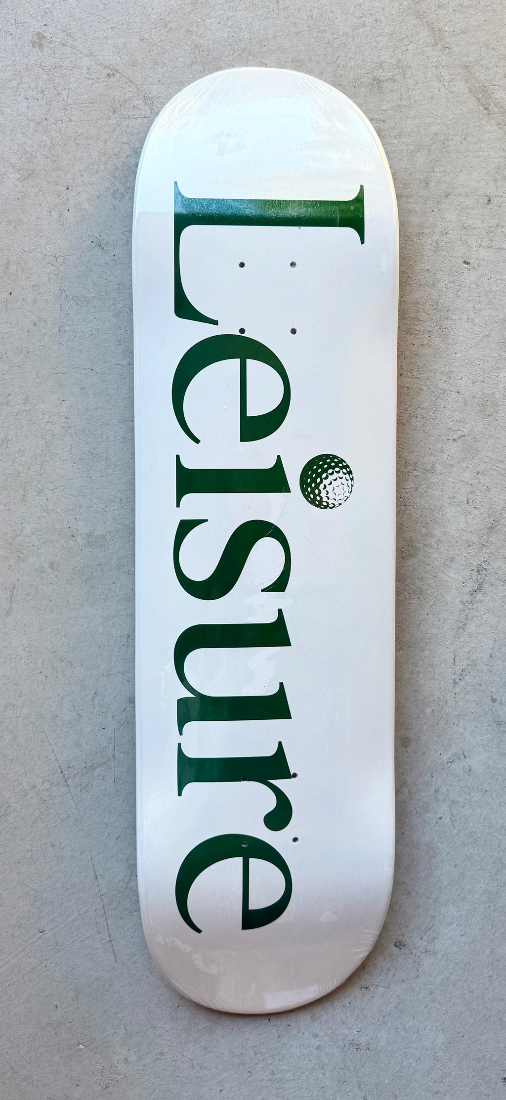 Leisure Golf and Skate Logo Deck