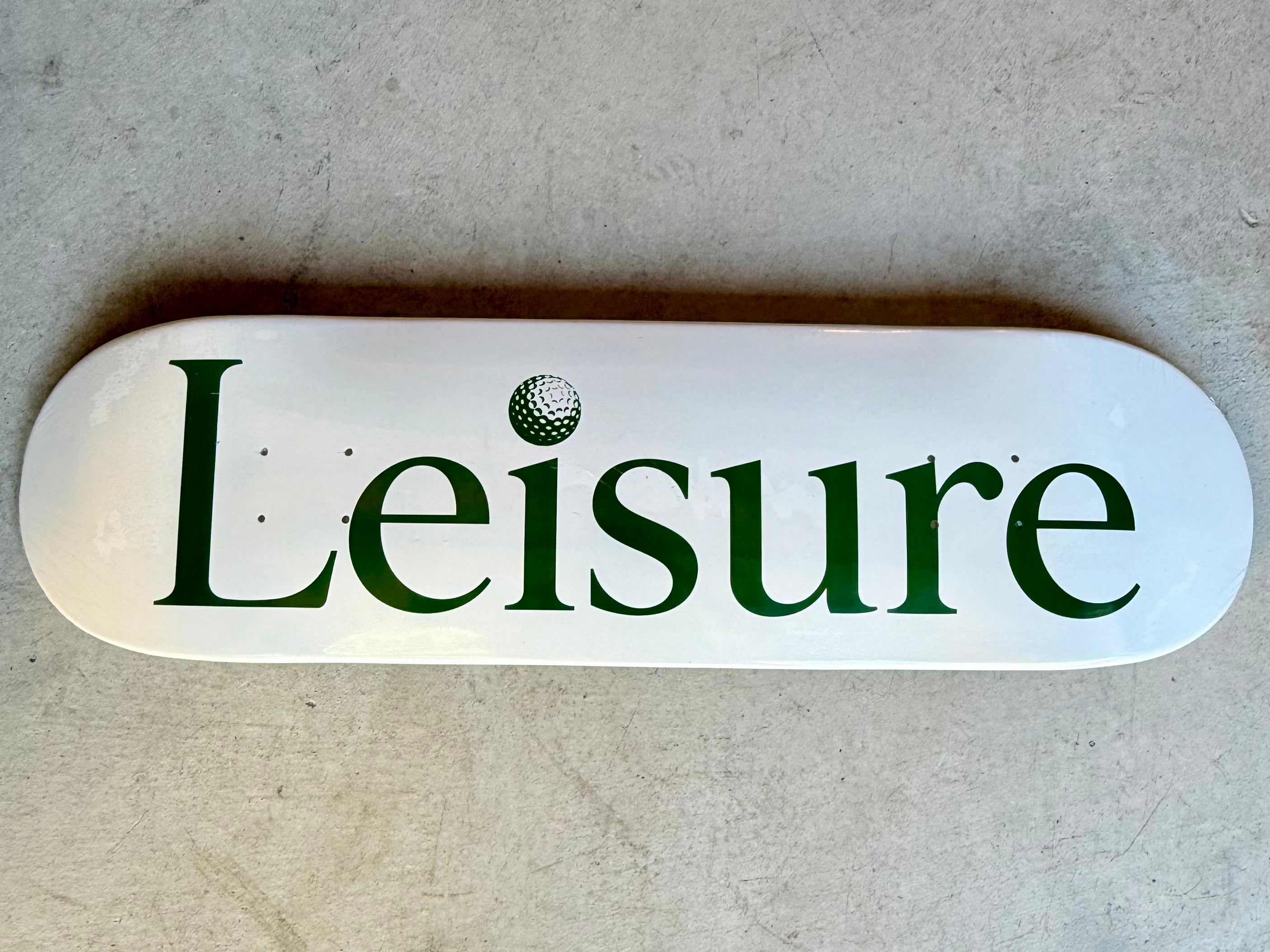 Leisure Golf and Skate Logo Deck